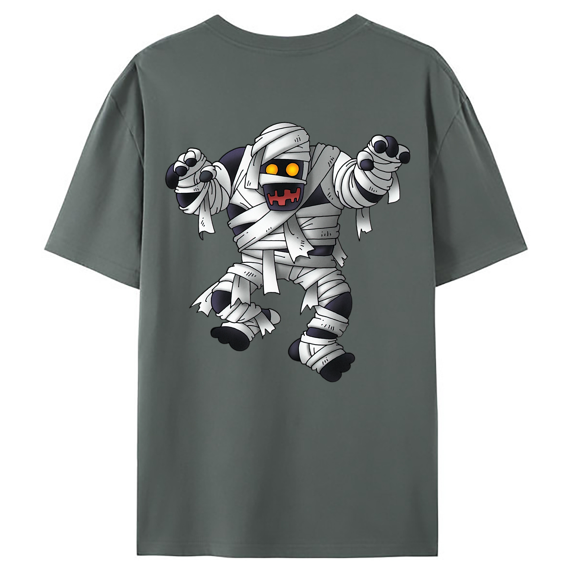 （画像用） ドラゴンクエスト Doragon Kuesuto Dragon Quest 綿100％ メンズ半袖Tシャツ（バックプリント） 通気性